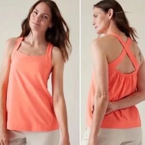 Athleta Arrival Tank Coral Tank Top